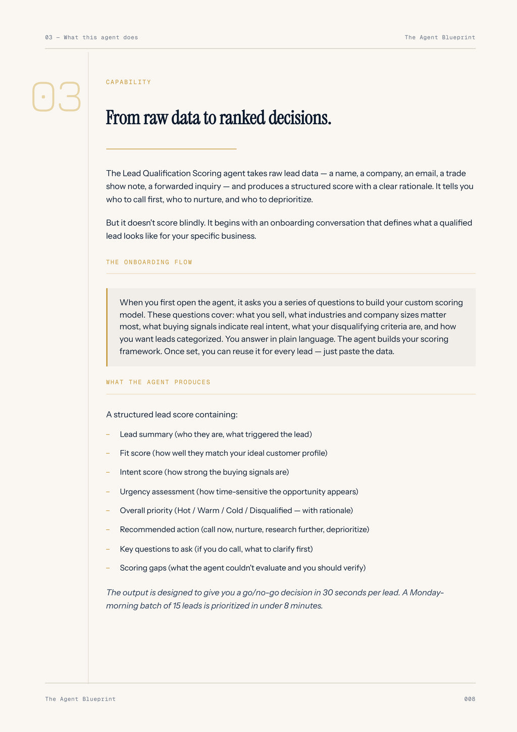 1-3_Lead Qualification Scoring Agent – 3-Min. Handbook