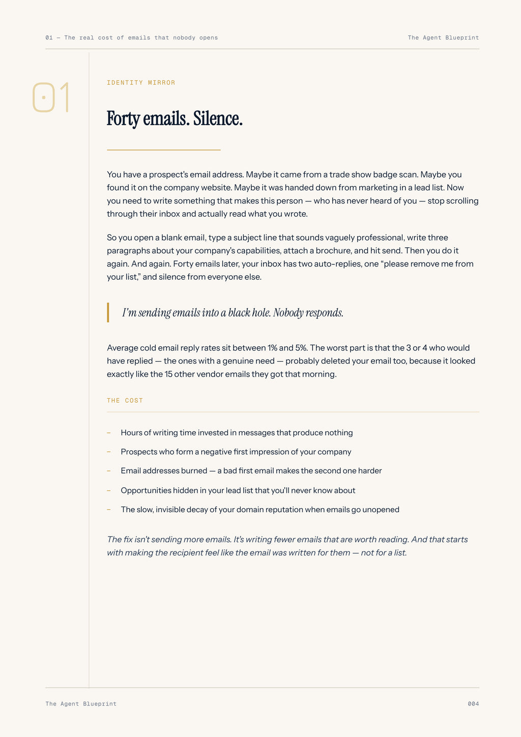 2-3_Cold E-Mail Writer Agent – 3-Min. Handbook
