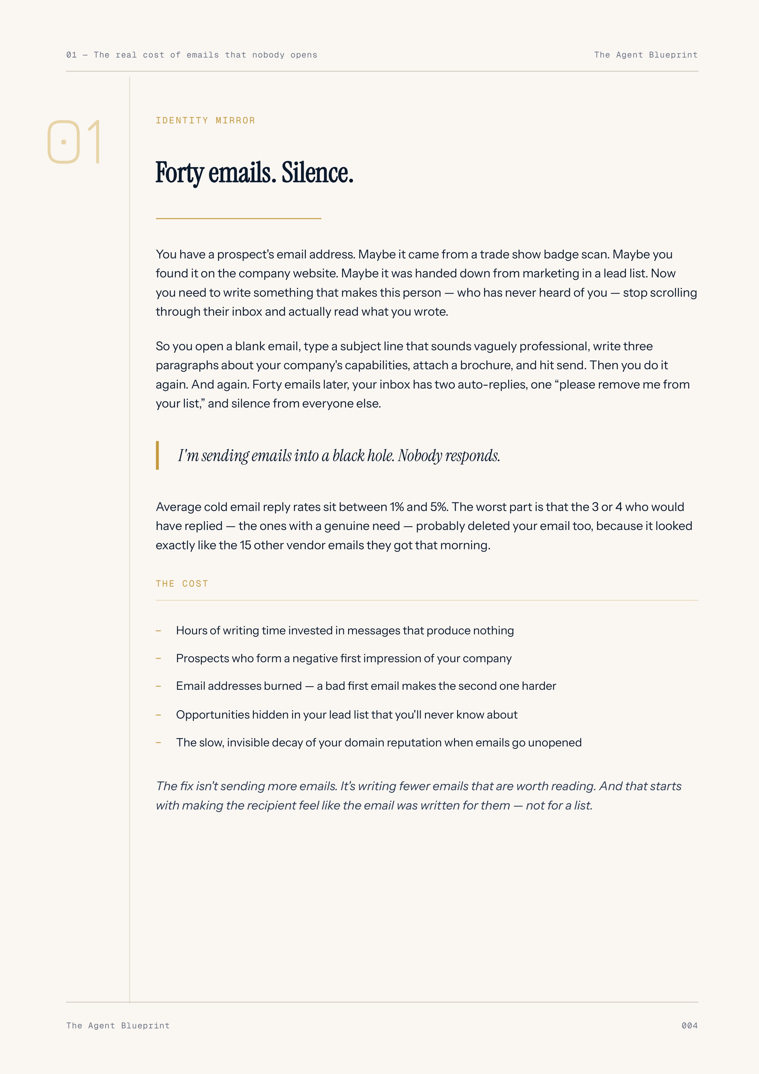 2-3_Cold E-Mail Writer Agent – 3-Min. Handbook