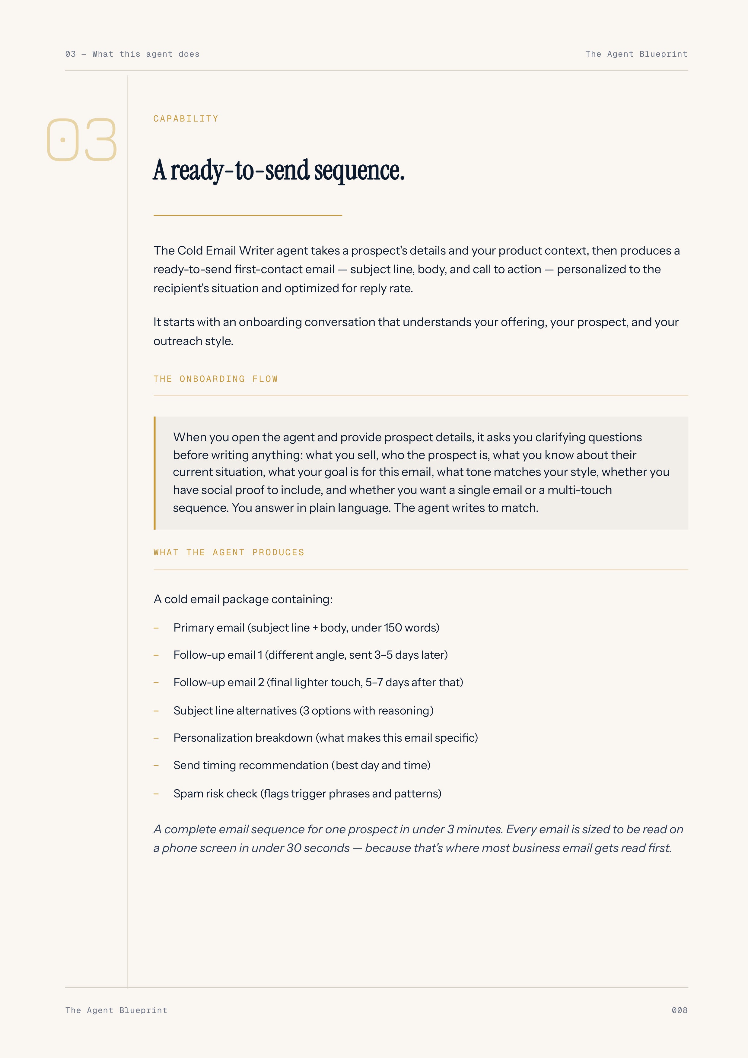 2-3_Cold E-Mail Writer Agent – 3-Min. Handbook