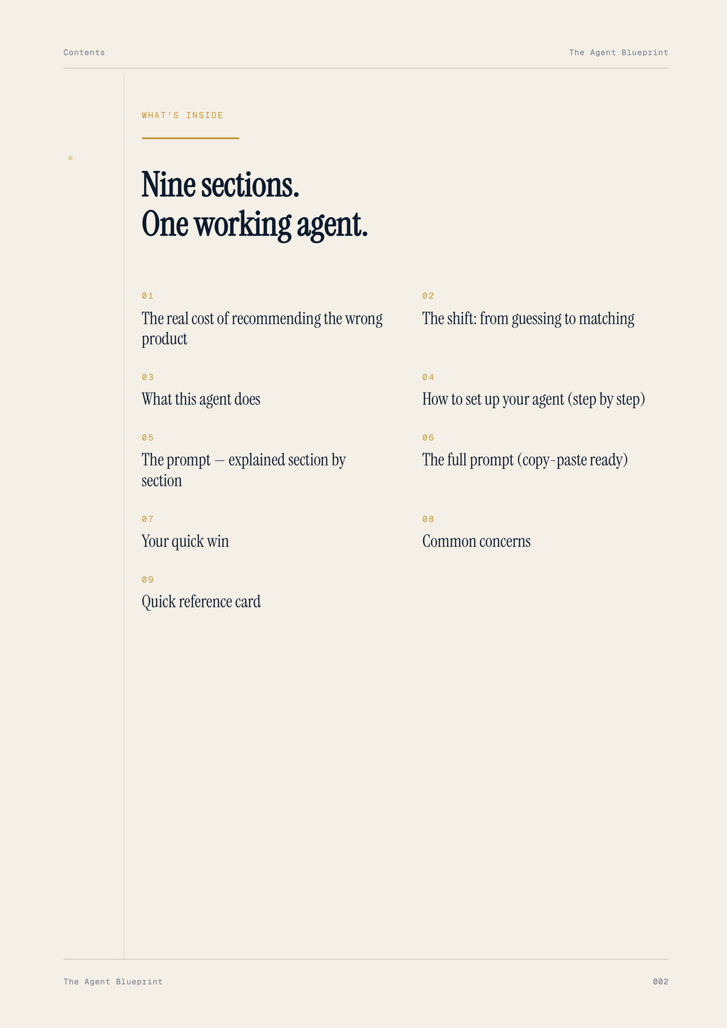 3-3_Product-Fit Analysis Agent – 3-Min. Handbook