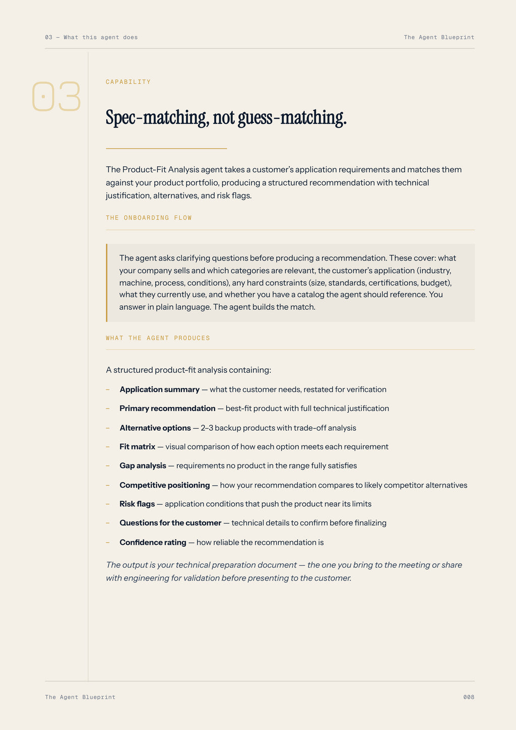 3-3_Product-Fit Analysis Agent – 3-Min. Handbook