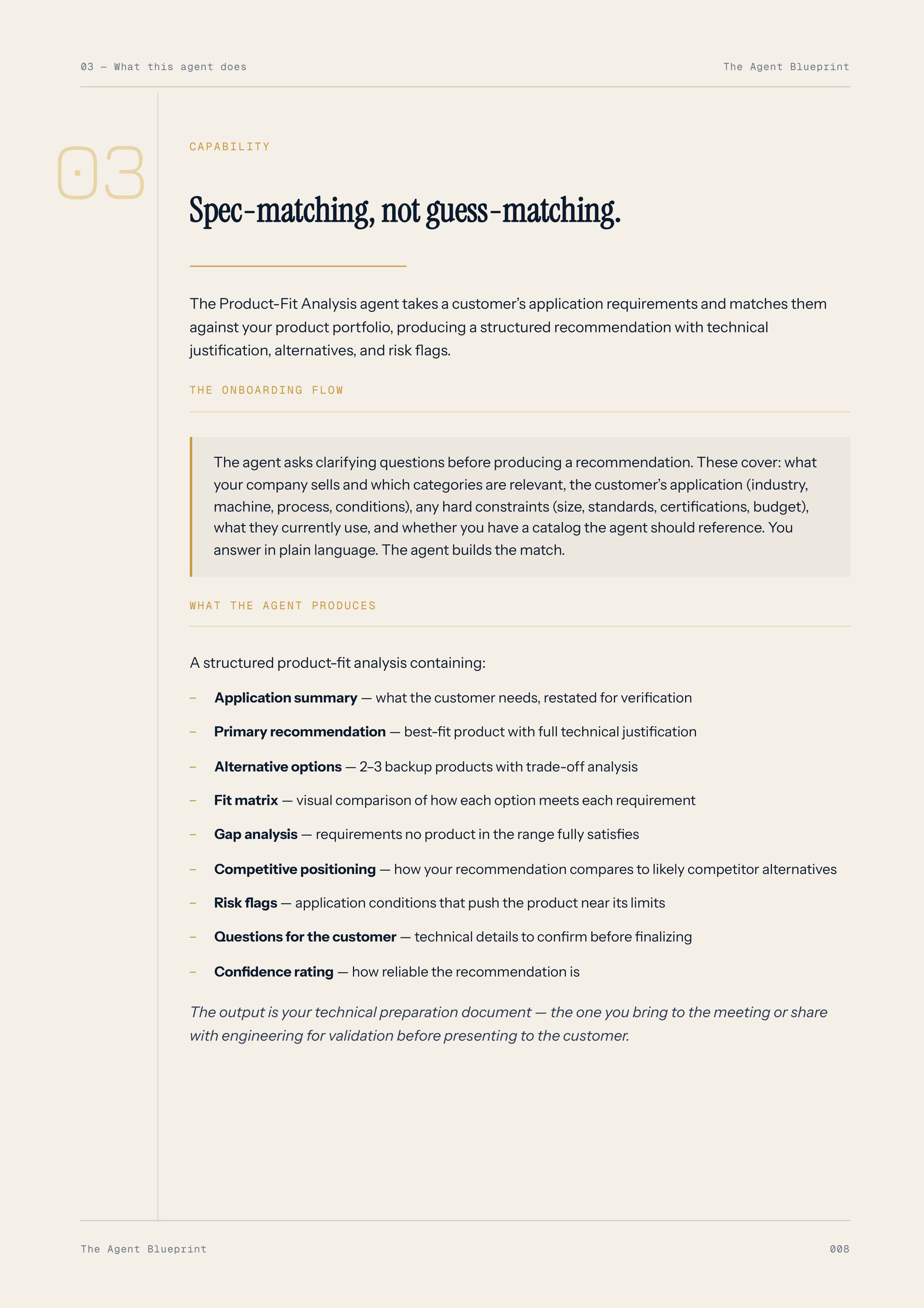 3-3_Product-Fit Analysis Agent – 3-Min. Handbook