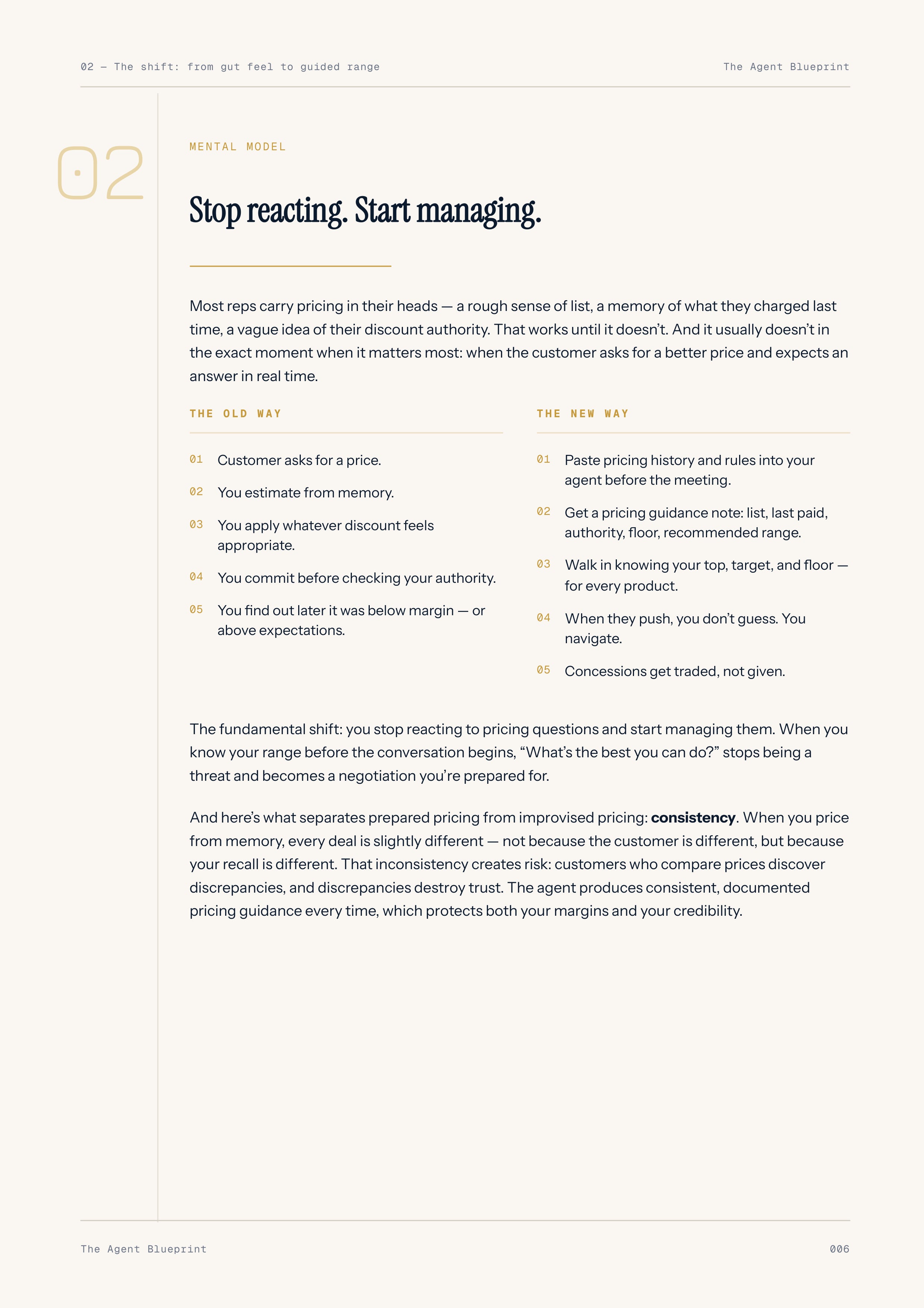 3-4_Pricing Pre-Check Agent – 3-Min. Handbook