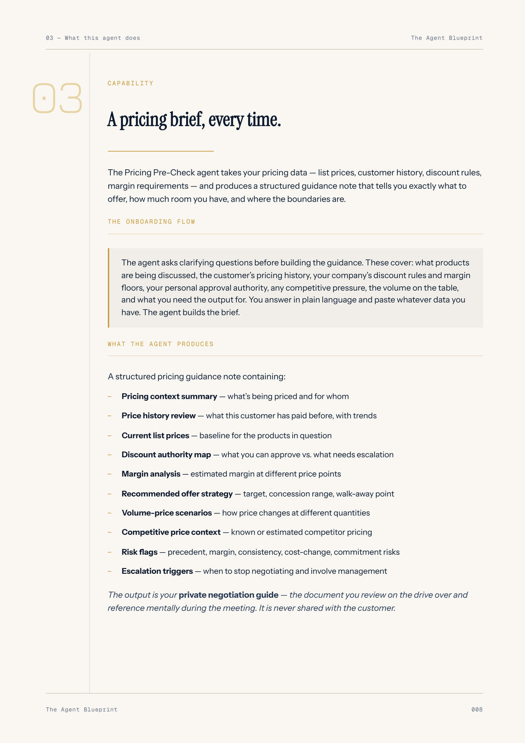 3-4_Pricing Pre-Check Agent – 3-Min. Handbook