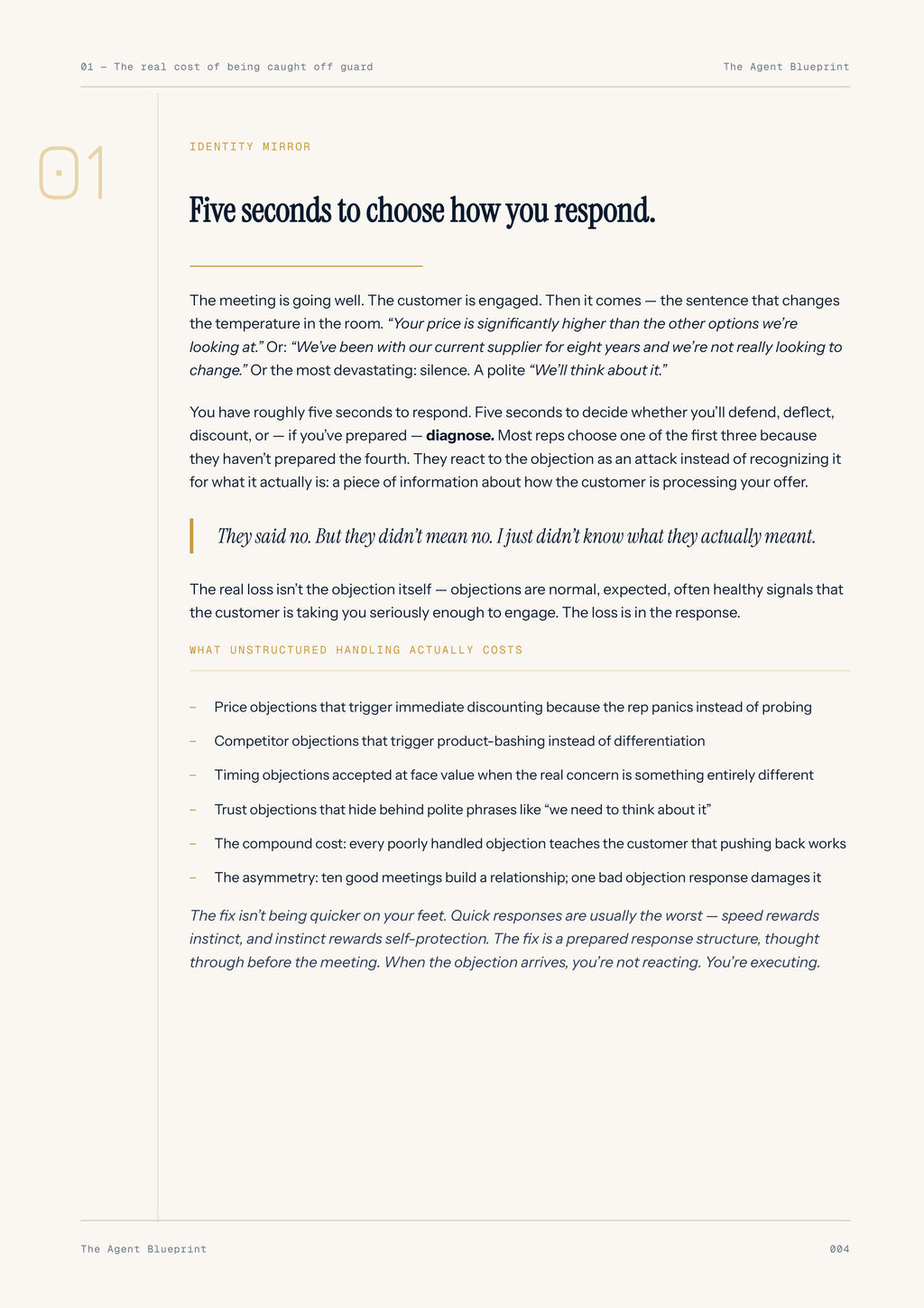 6-1_Objection Handling Agent – 3-Min. Handbook