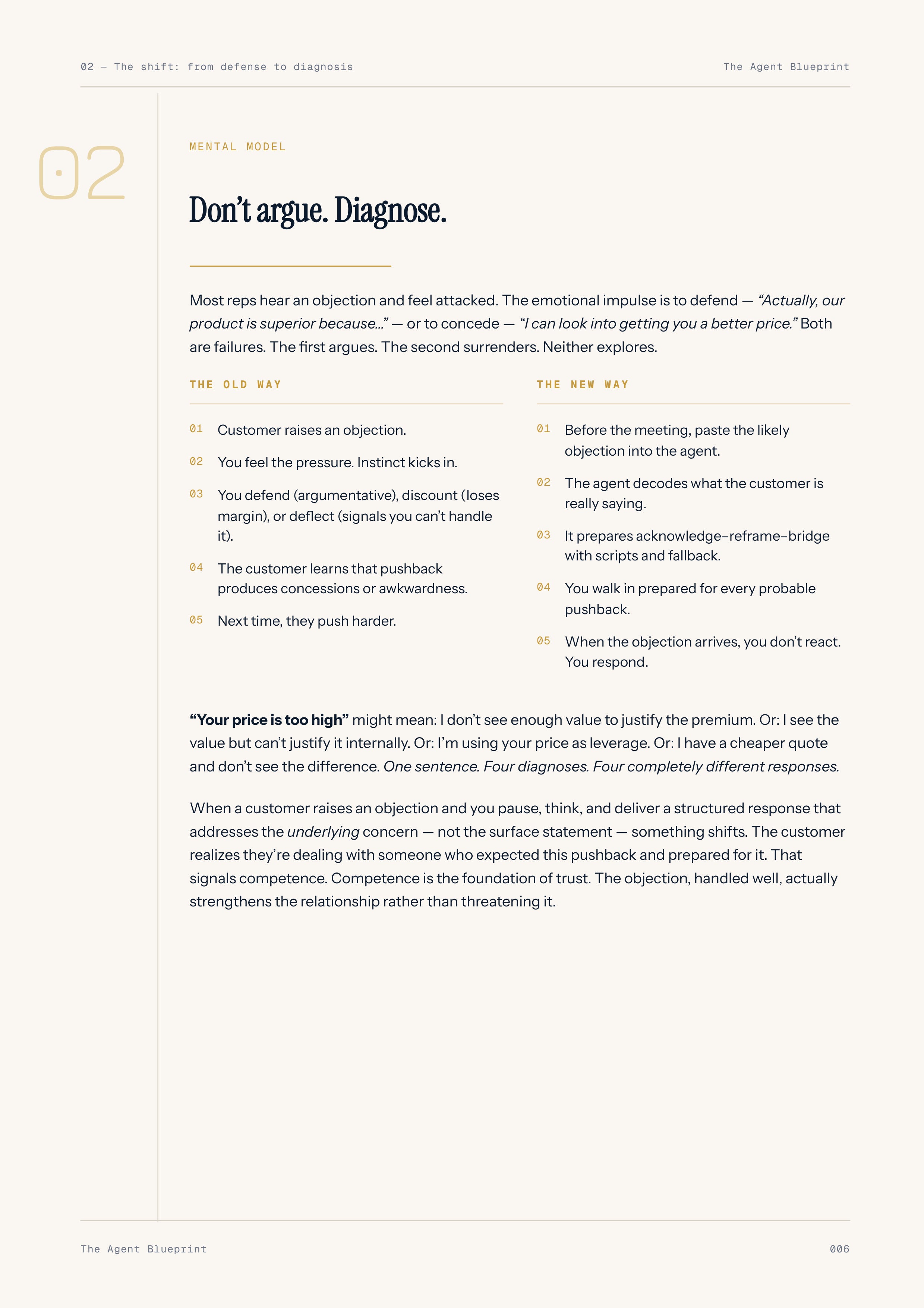 6-1_Objection Handling Agent – 3-Min. Handbook