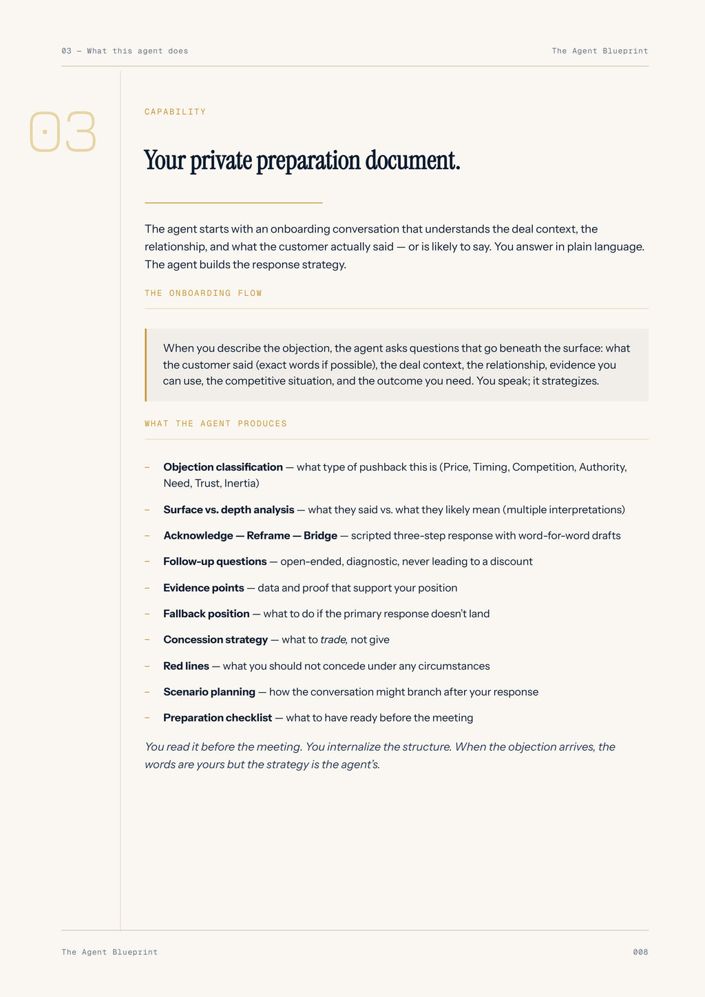 6-1_Objection Handling Agent – 3-Min. Handbook