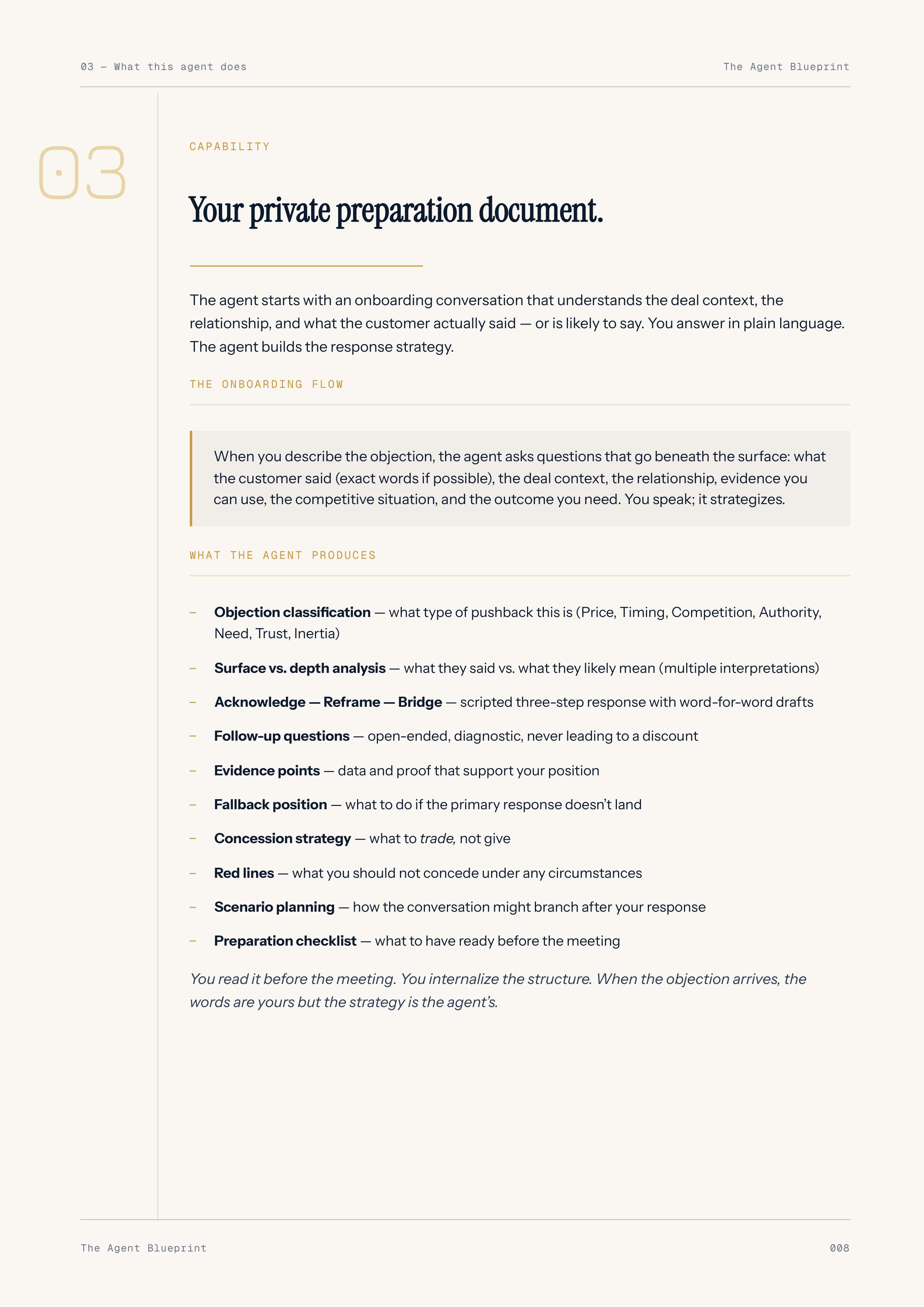 6-1_Objection Handling Agent – 3-Min. Handbook