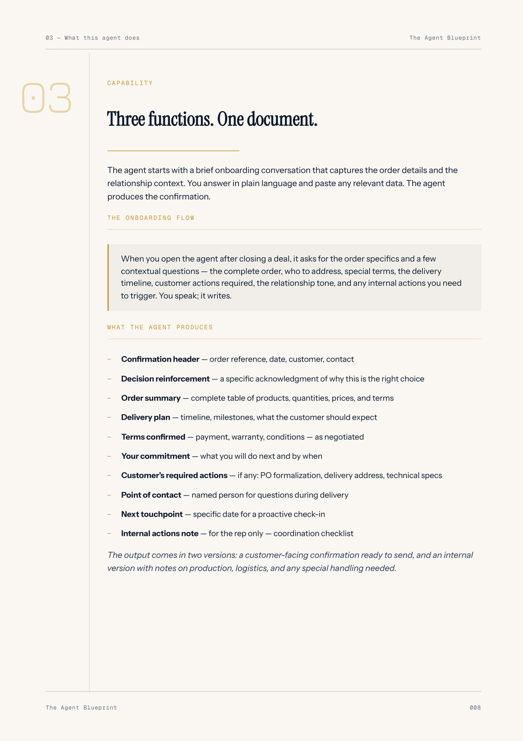 7-1_Order Confirmation Agent – 3-Min. Handbook
