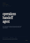 7-4_Operations Handoff Agent – 3-Min. Handbook