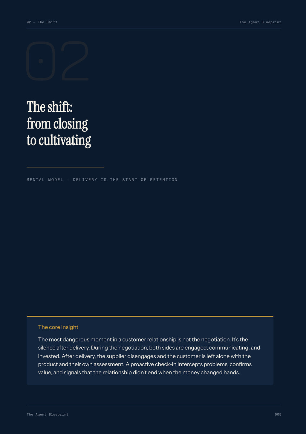 8-1_Post-Delivery Check-In Agent – 3-Min. Handbook