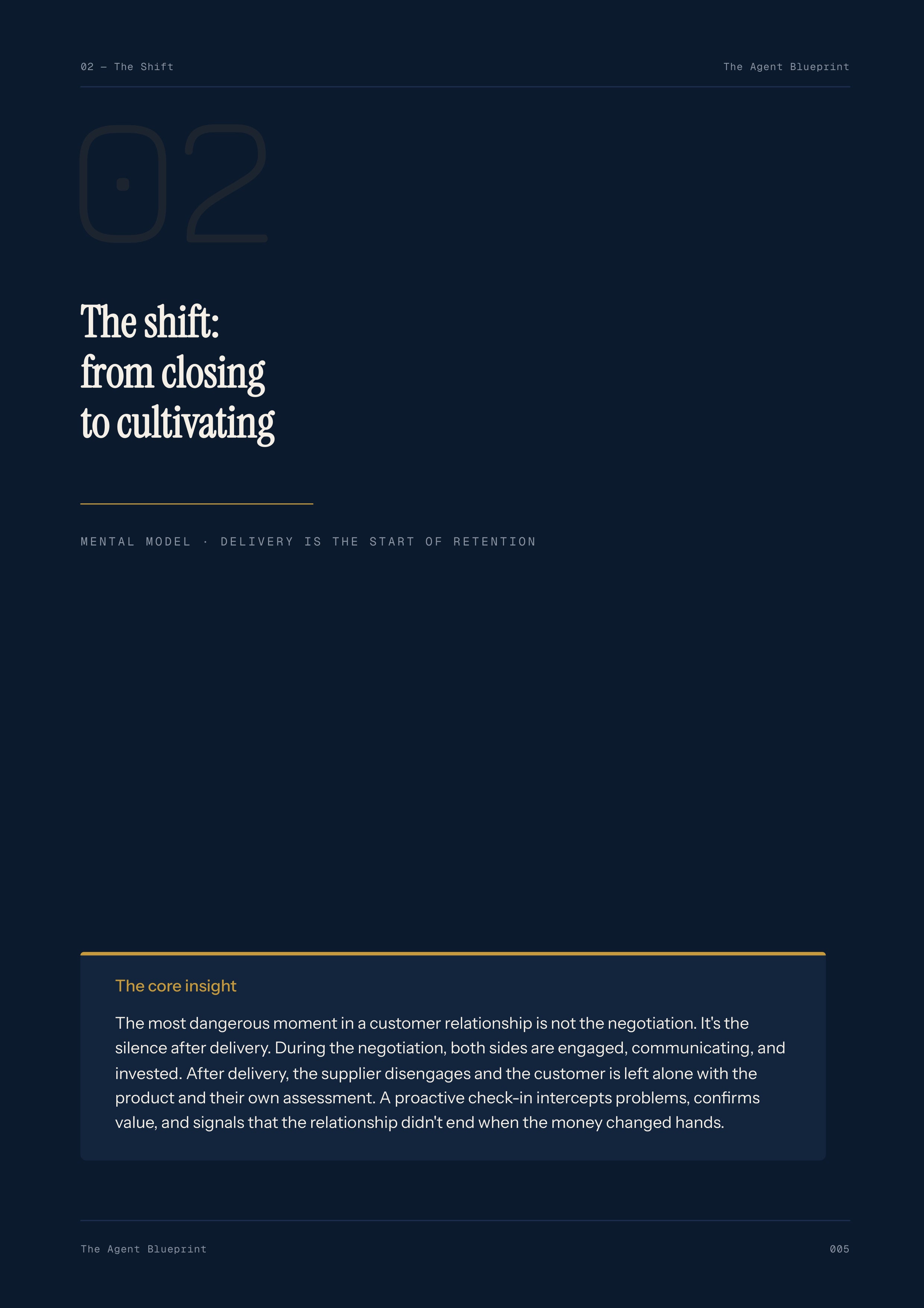 8-1_Post-Delivery Check-In Agent – 3-Min. Handbook