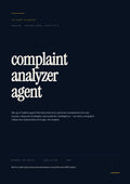 8-2_Complaint Analyser Agent – 3-Min. Handbook