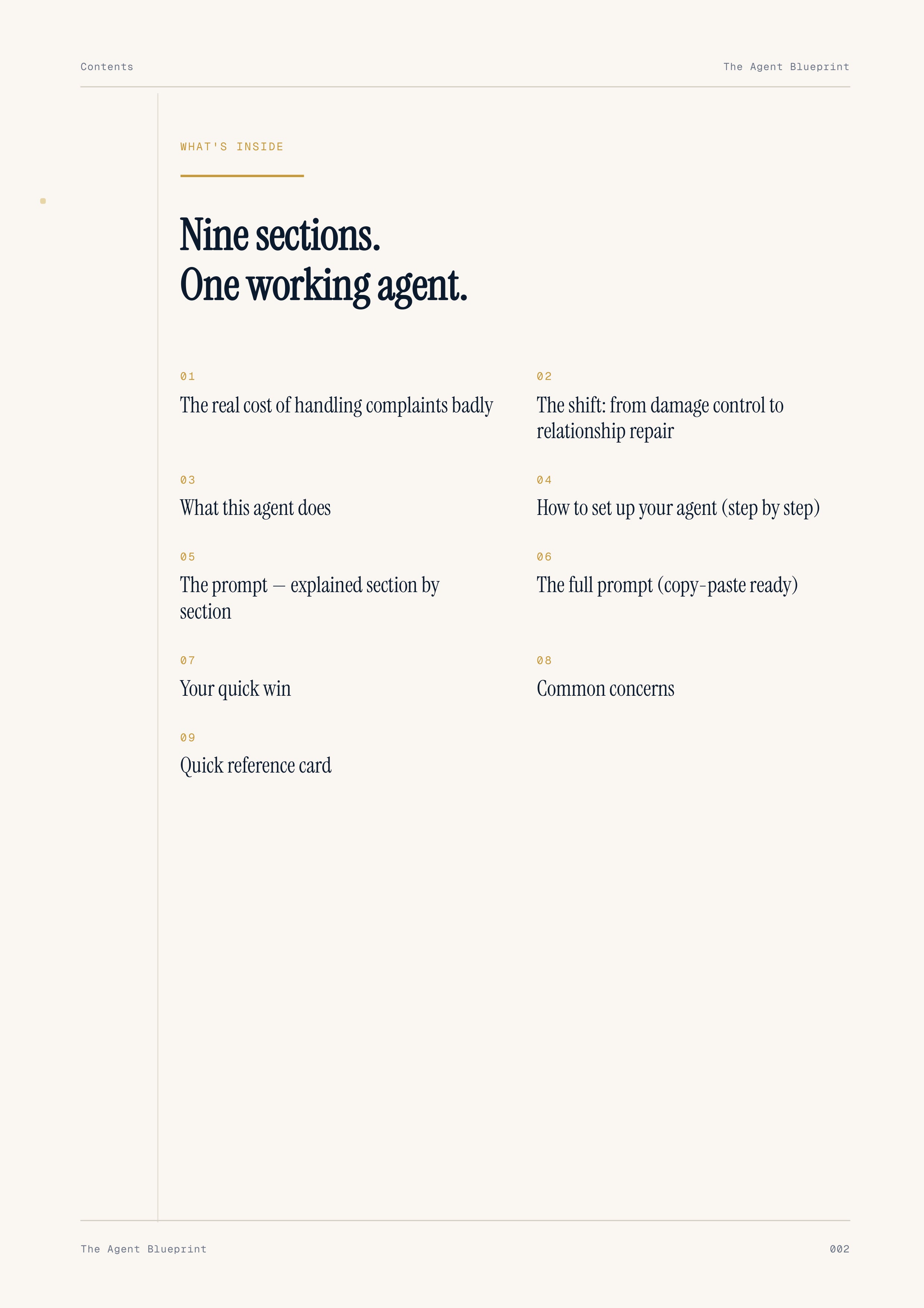8-2_Complaint Analyser Agent – 3-Min. Handbook