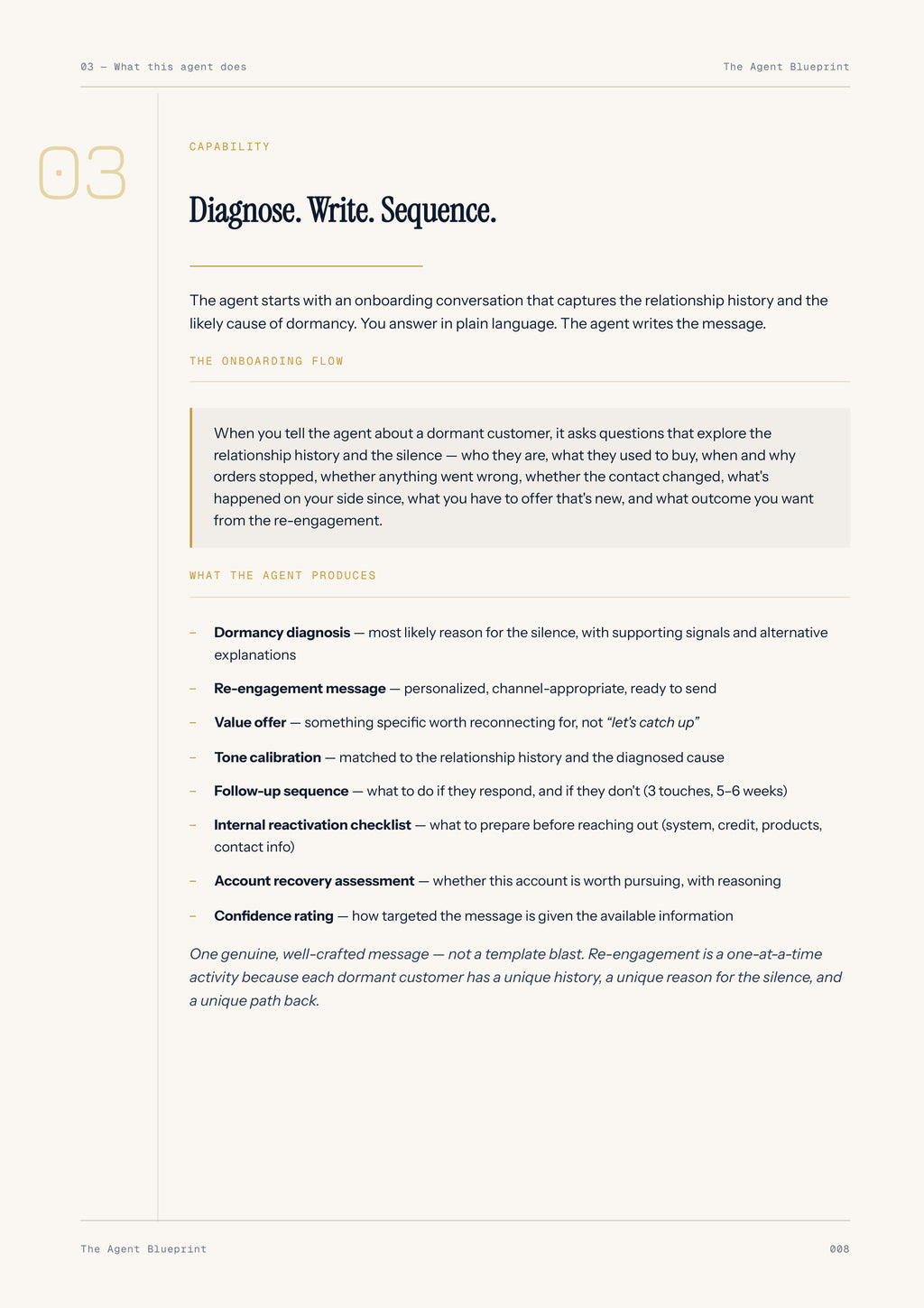 8-4_Re-Engagement Writer Agent – 3-Min. Handbook