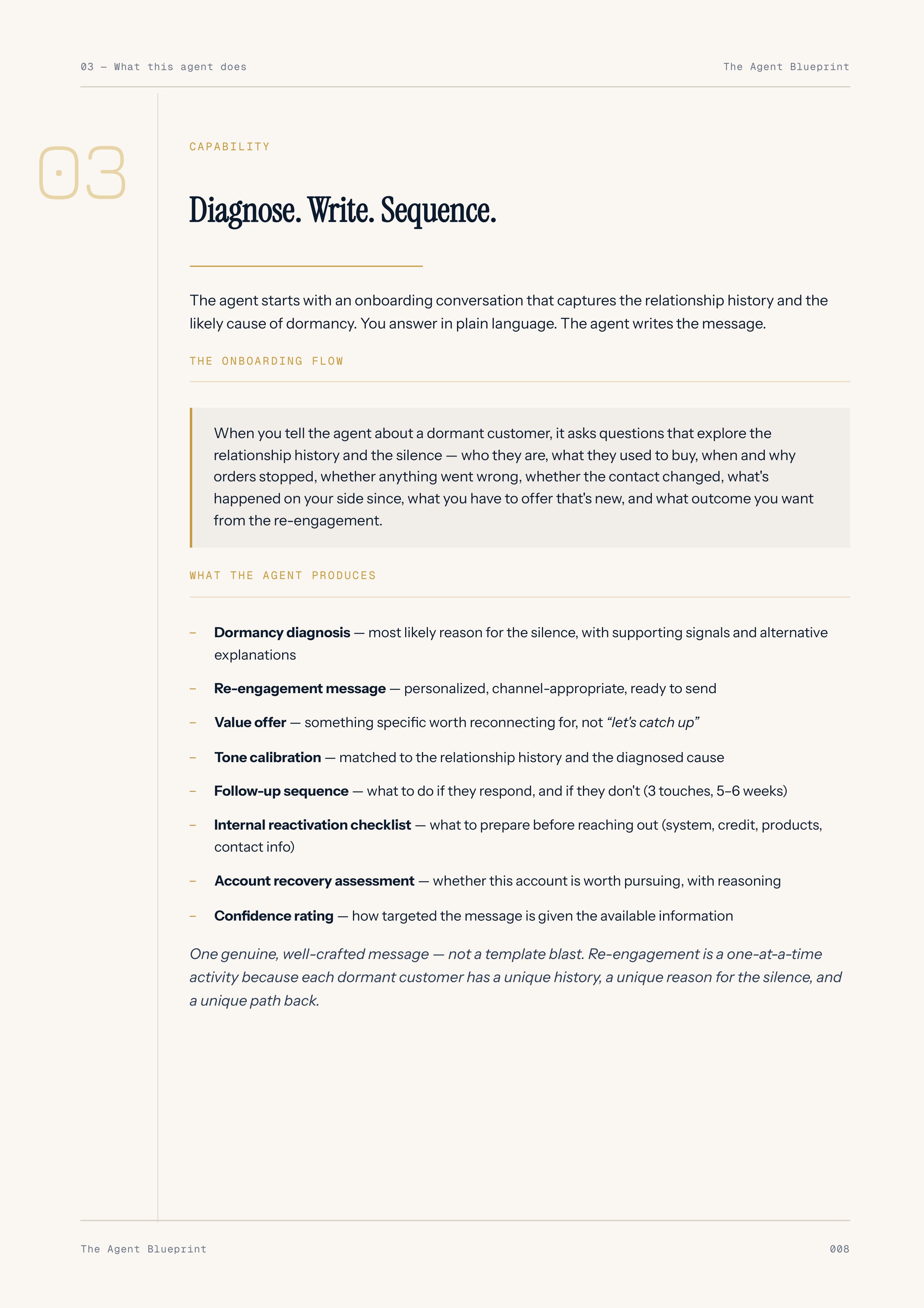 8-4_Re-Engagement Writer Agent – 3-Min. Handbook
