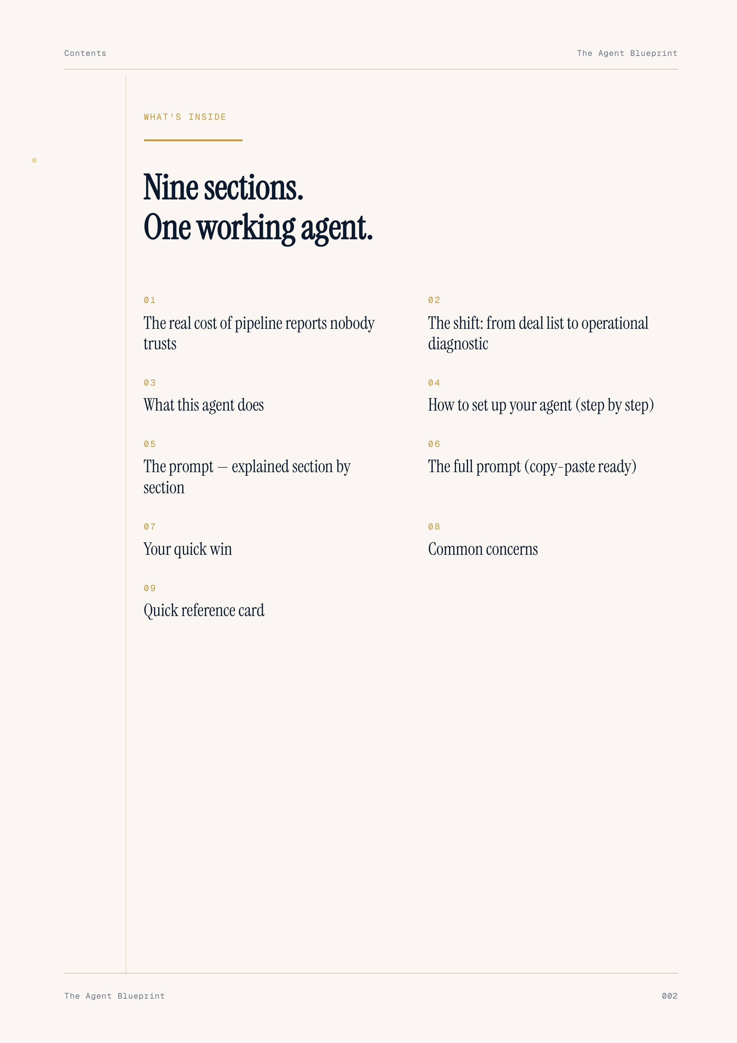 9-1_Weekly Pipeline Report – 3-Min. Handbook