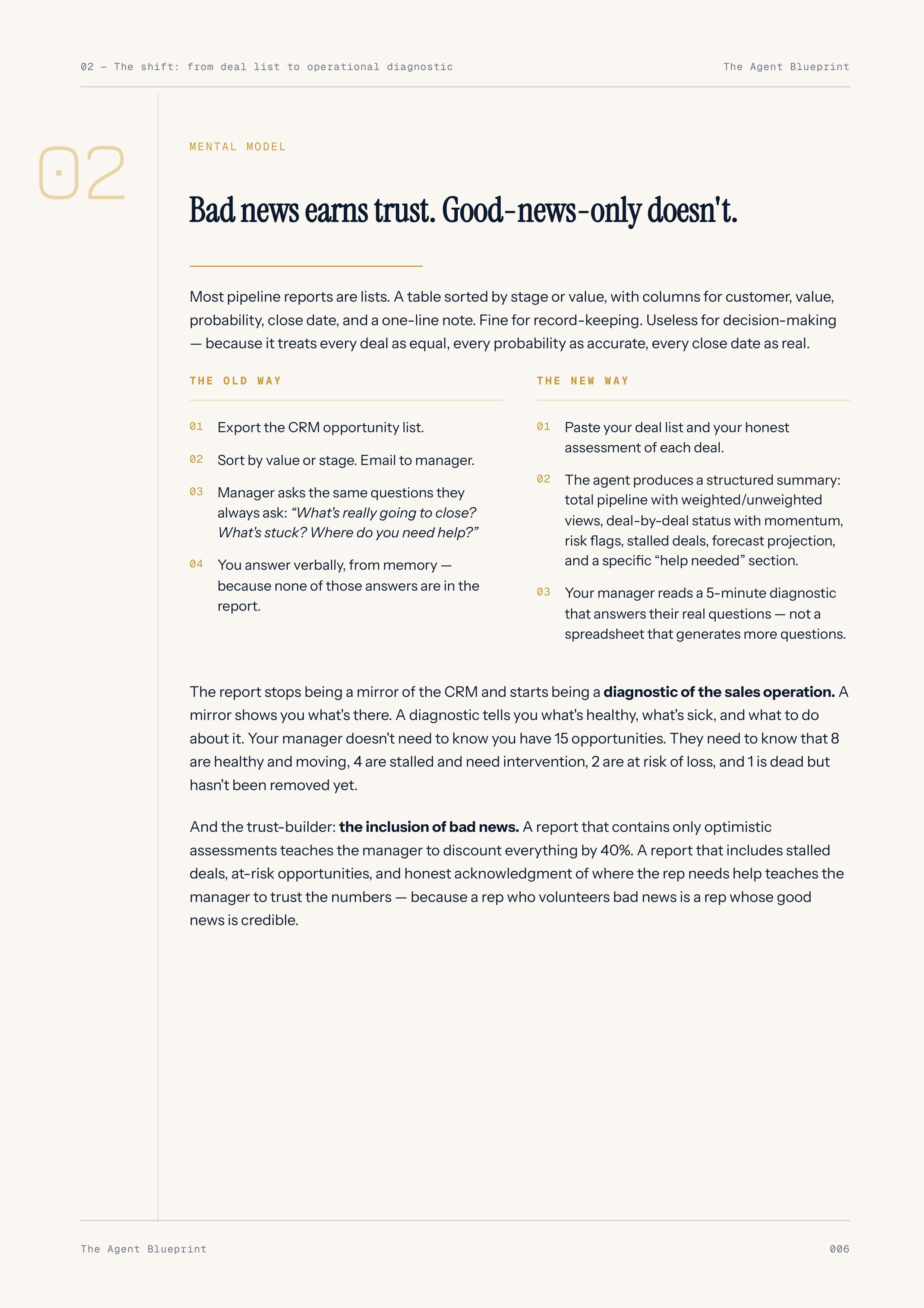 9-1_Weekly Pipeline Report – 3-Min. Handbook