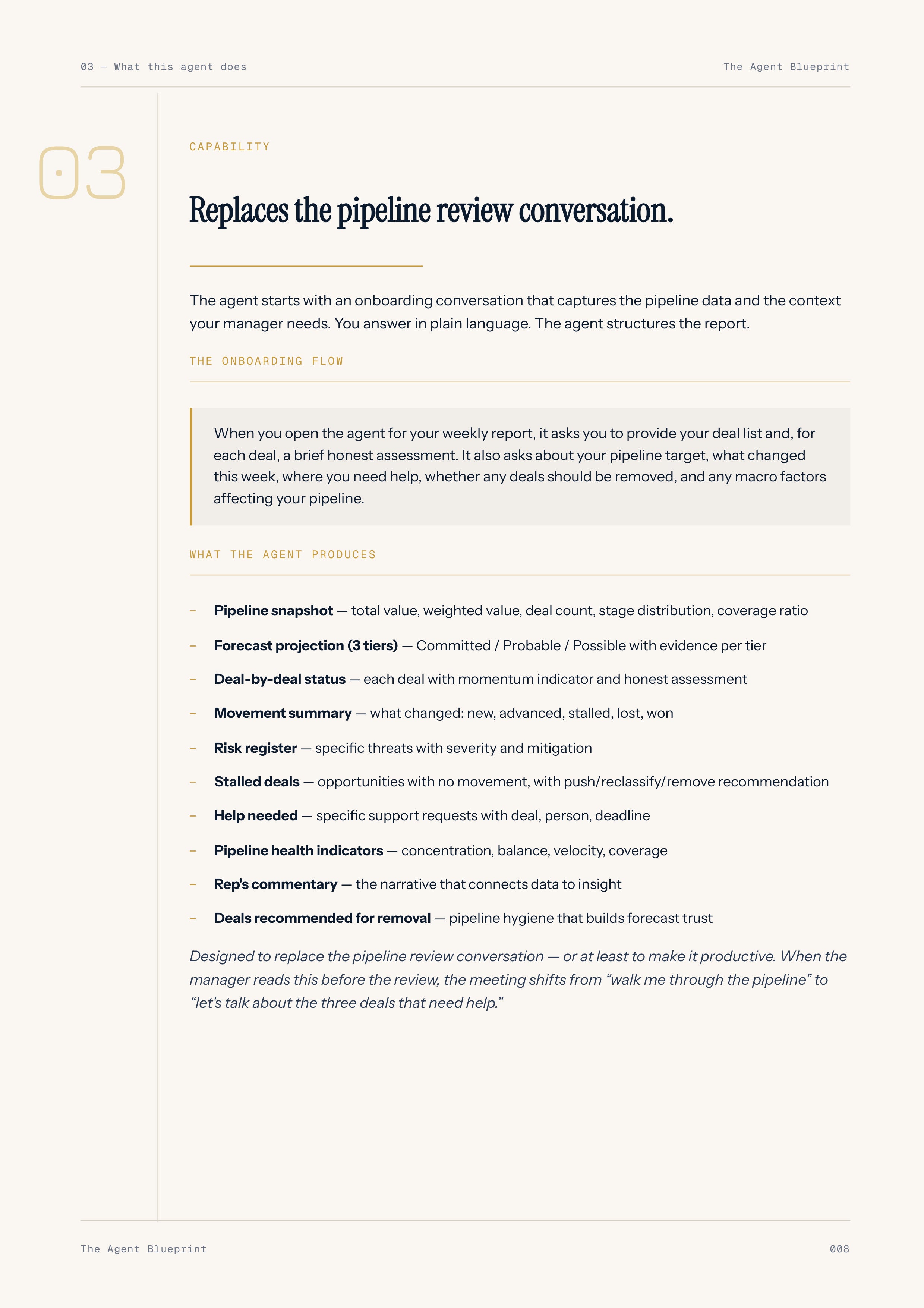 9-1_Weekly Pipeline Report – 3-Min. Handbook