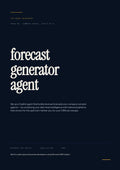 9-2_Forecast Generator Agent – 3-Min. Handbook