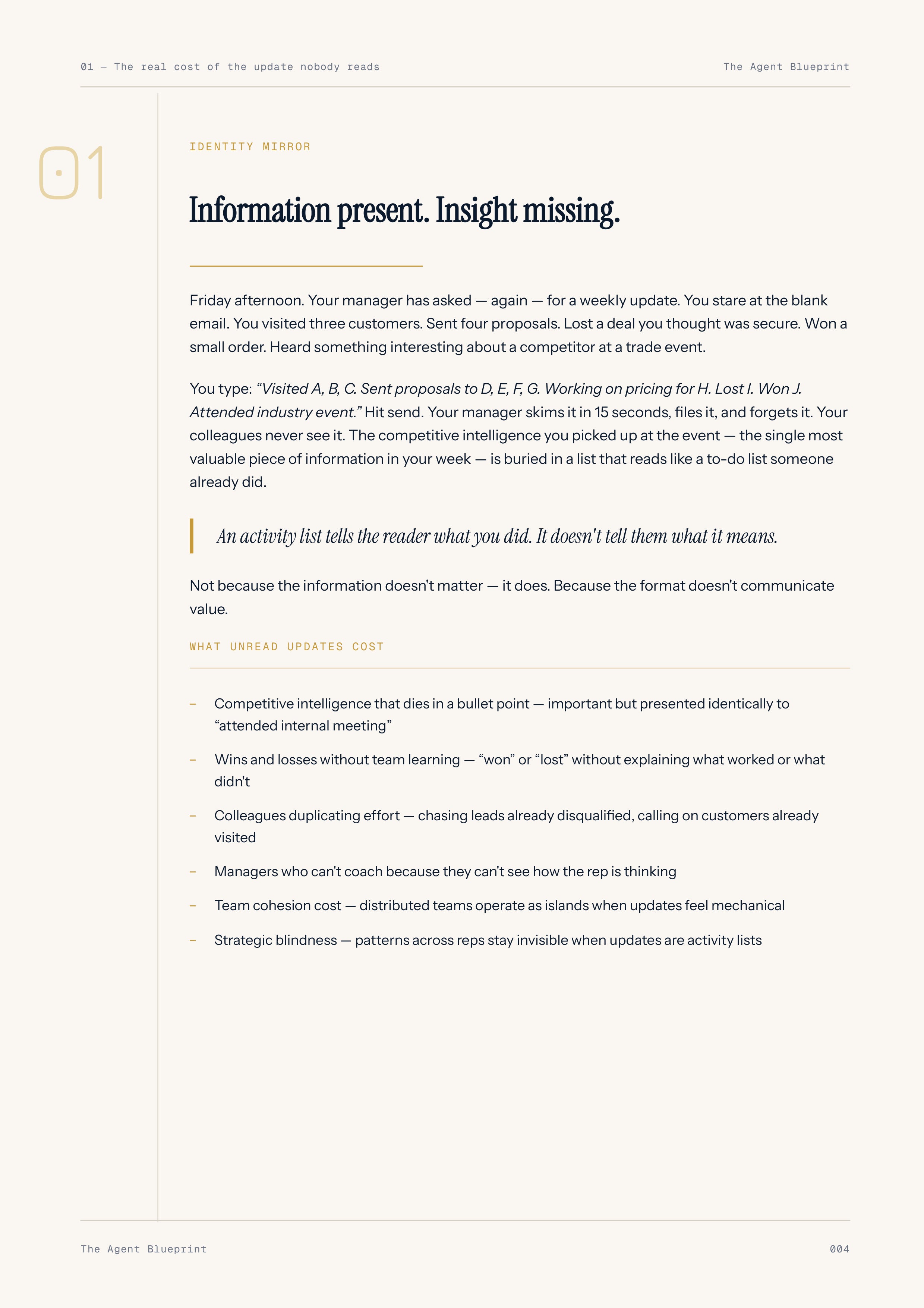 9-3_Team Update Writer Agent – 3-Min. Handbook