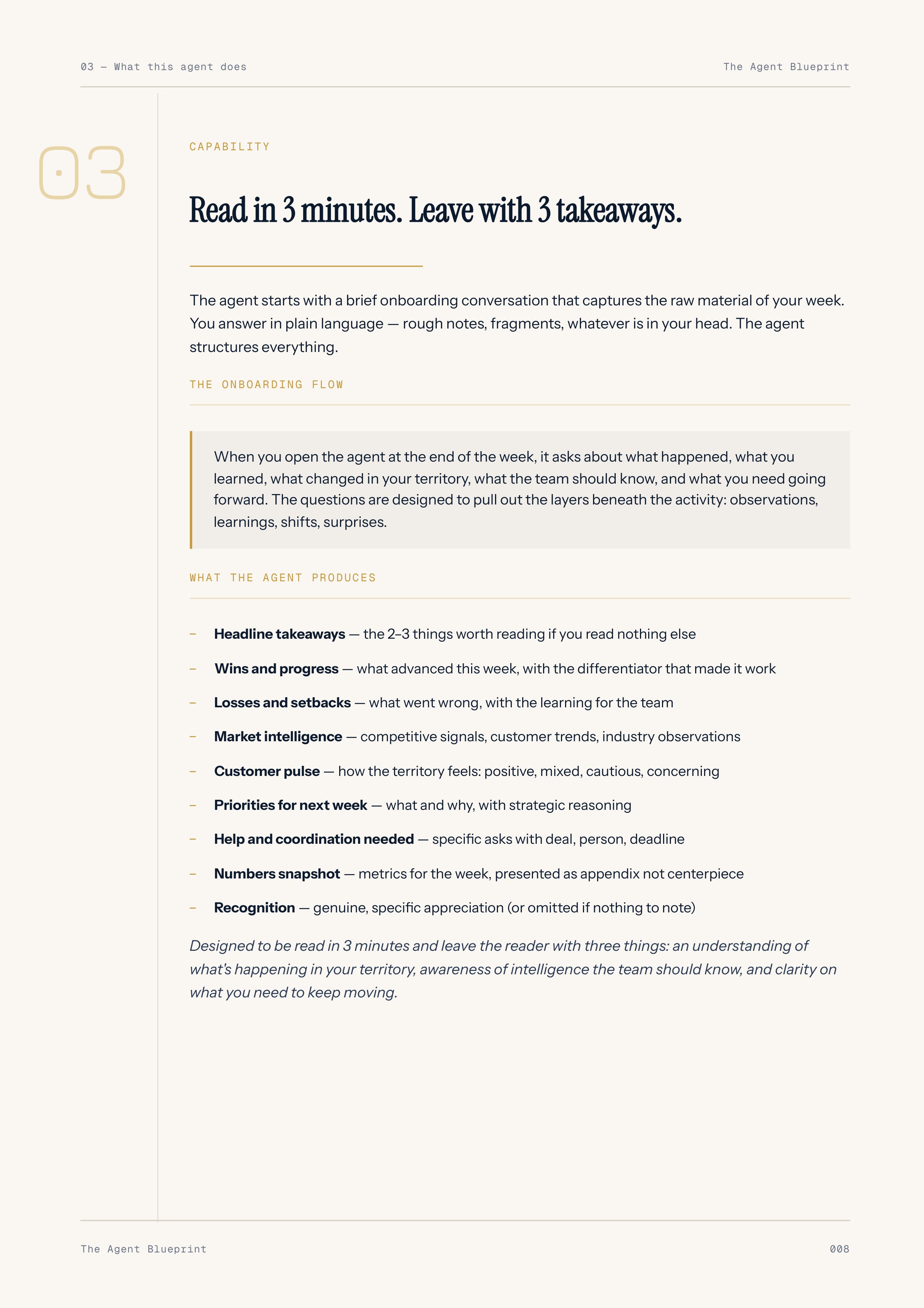 9-3_Team Update Writer Agent – 3-Min. Handbook