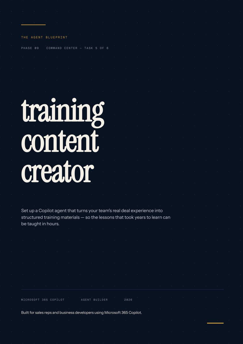 9-5_Training Content Creator – 3-Min. Handbook