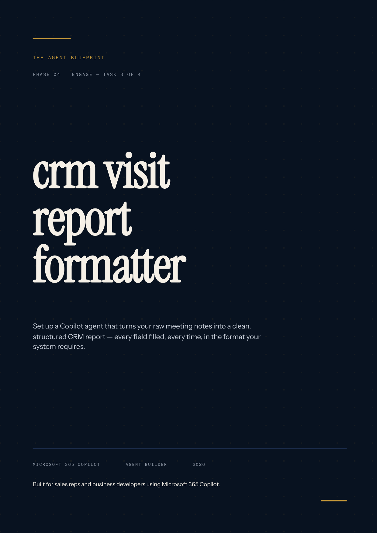 4-3_CRM Visit Report Formatter – 3-Min. Handbook