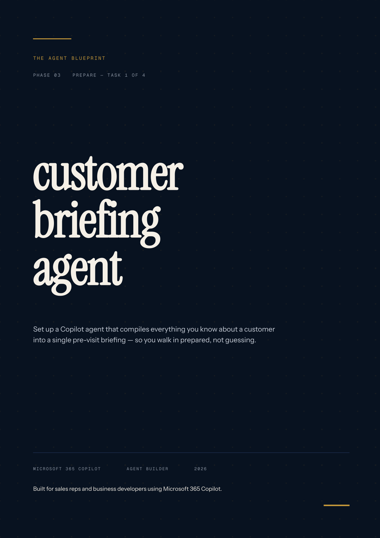3-1_Customer Briefing Agent – 3-Min. Handbook