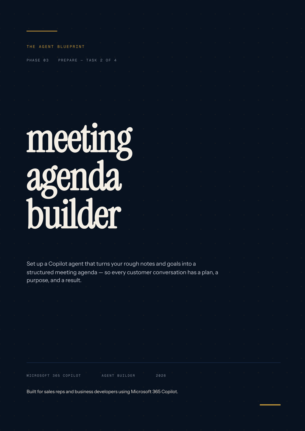 3-2_Meeting Agenda Builder – 3-Min. Handbook