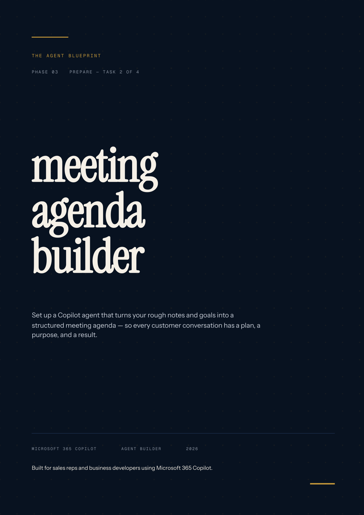 3-2_Meeting Agenda Builder – 3-Min. Handbook