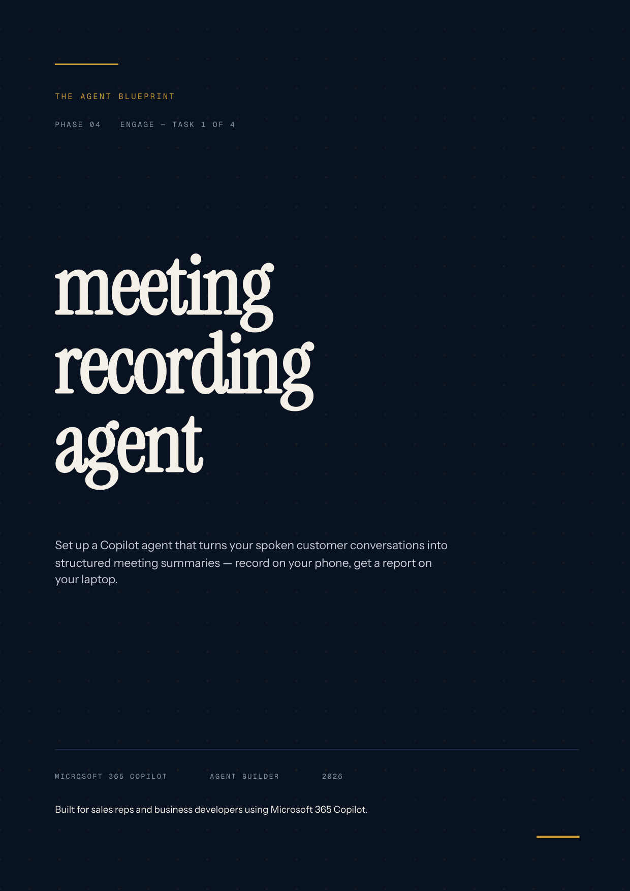 4-1_Meeting Recording Agent – 3-Min. Handbook