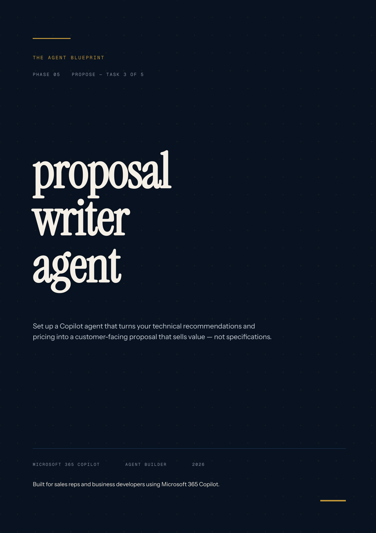 5-3_Proposal Writer Agent – 3-Min. Handbook